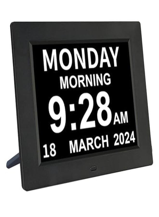 ybest [2022 Newest] Digital Day Calendar Clock 3 Medicine Reminders Extra Large Non-Abbreviated Day Date Month Dementia Clocks for Senior Elderly Memory Loss Impaired Vision Clock - Image 1